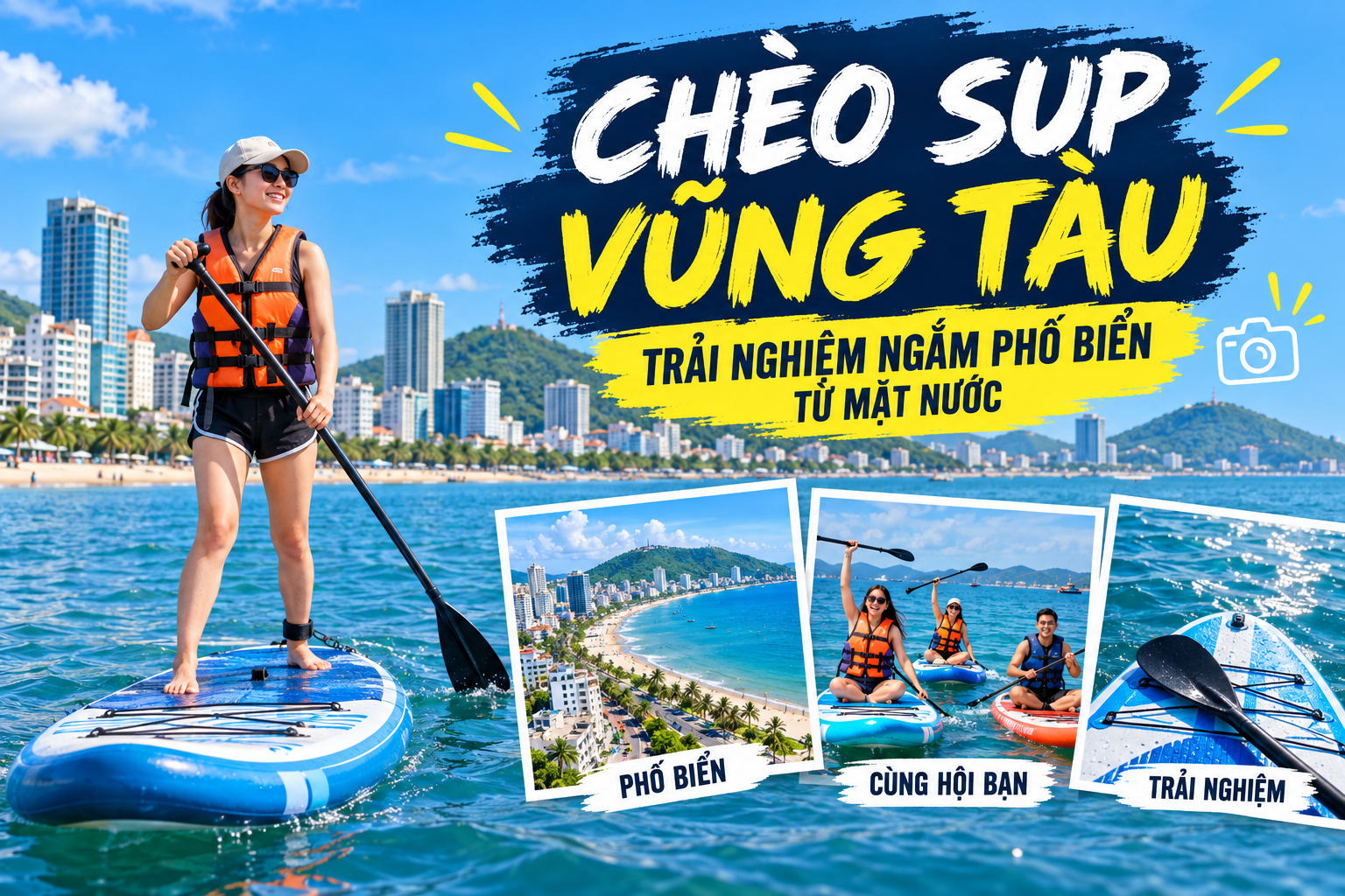 Chèo SUP Vũng Tàu: Trải Nghiệm Ngắm Phố Biển Từ Mặt Nước
